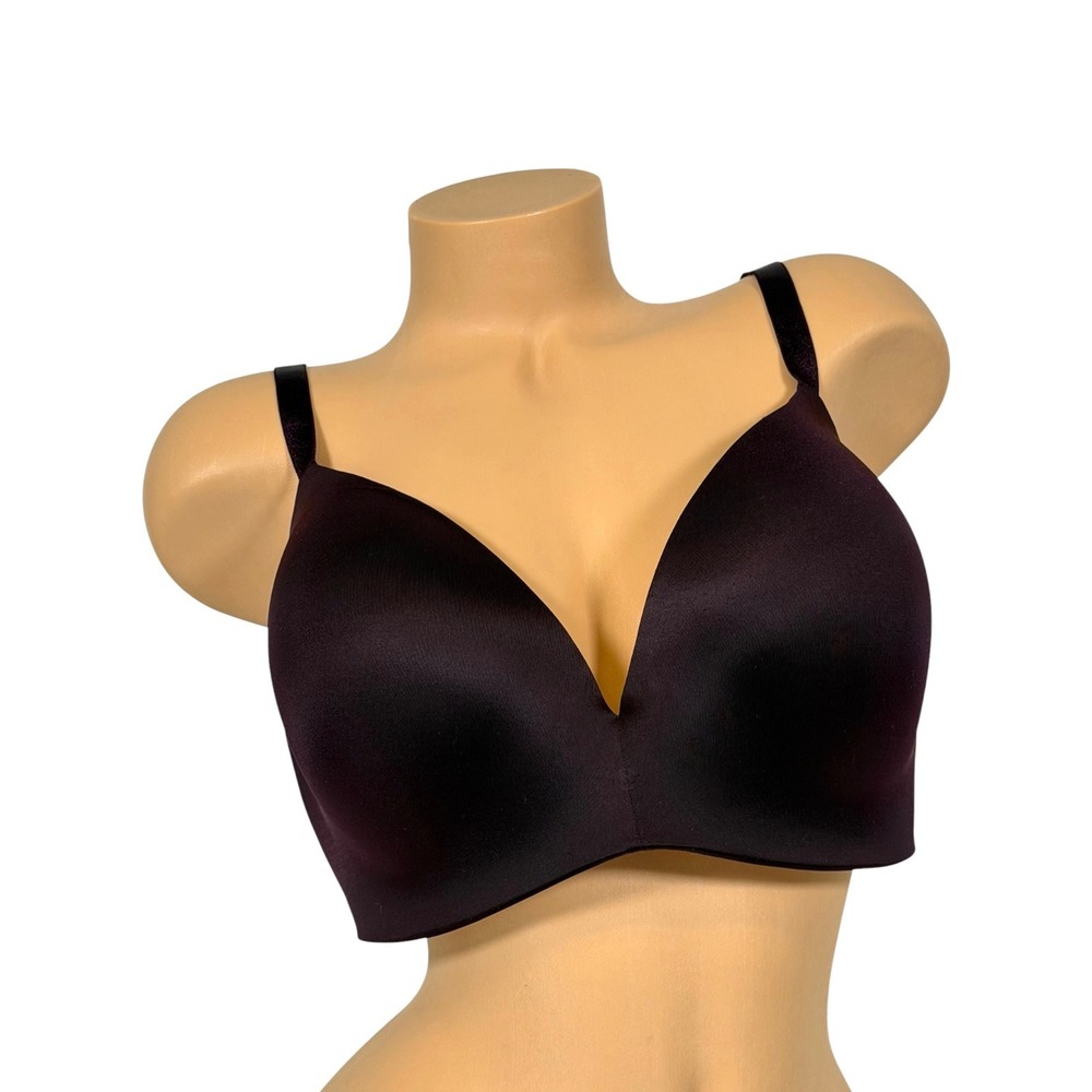 VICTORIAS SECRET 40DD So Obsessed Wireless Padded Push Up Bra Smooth‎ Deep Plum